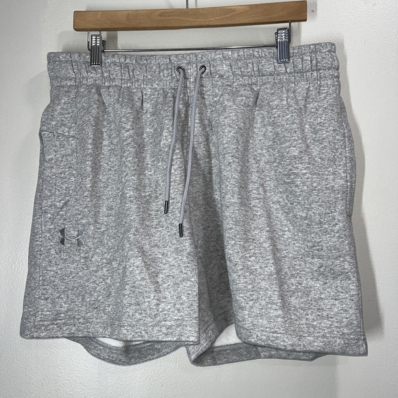 Under Armour Men's‎ Essential Fleece Playback Shorts Gray XL NWT Loose - Picture 1 of 8